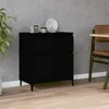 Image de Buffet Noir 60x35x70 Cm Bois D'ingénierie Vidaxl