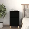 Image de vidaXL Table de chevet noir 40x35x70 cm 819694