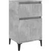 Image de Table De Chevet Gris Béton 40x35x70 Cm Vidaxl