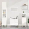 Image de vidaXL Armoire de salle de bain blanc 30x30x190 cm bois dingénierie 819788