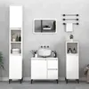 Image de vidaXL Armoire de salle de bain blanc 30x30x190 cm bois dingénierie 819796