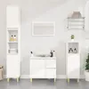 Image de vidaXL Armoire de salle de bain blanc 30x30x100 cm bois dingénierie 819804