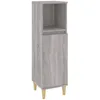 Image de Armoire Salle De Bain Sonoma Gris 30x30x100 Cm Vidaxl