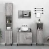 Image de Armoire Salle De Bain Sonoma Gris 30x30x100 Cm Vidaxl
