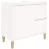 Image de Armoire De Salle De Bain Blanc 65x33x60 Cm Bois D'ingénierie Vidaxl