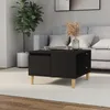 Image de vidaXL Table basse noir 55x55x365 cm bois dingénierie 821077