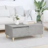 Image de Table Basse Gris Béton 90x50x36,5 Cm Bois D'ingénierie Vidaxl