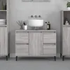Image de Meuble D'évier Sonoma Gris 80x33x60 Cm Bois D'ingénierie Vidaxl
