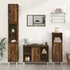Image de Meuble D'évier Chêne Fumé 80x33x60 Cm Bois D'ingénierie Vidaxl