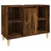 Image de Vidaxl meuble d'évier chêne fumé 80x33x60 cm bois d'ingénierie