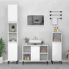Image de vidaXL Meuble dévier blanc brillant 80x33x60 cm bois dingénierie 821294