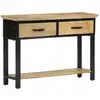 Image de Table Console 110x30x75 Cm Bois De Manguier Massif Brut Vidaxl
