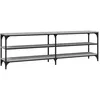 Image de Meuble Tv Sonoma Gris 160x30x50 Cm Bois D'ingénierie Vidaxl