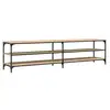 Image de Vidaxl meuble tv chêne sonoma 200x30x50 cm bois d'ingénierie et métal