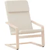 Image de Chaise De Relaxation Crème Tissu Vidaxl