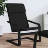 Image de Chaise De Relaxation Noir Tissu Vidaxl