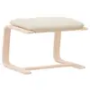Image de Vidaxl repose-pied crème 51x41x40 cm tissu