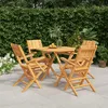 Image de vidaXL Ensemble à Dîner de Jardin 5 pcs Ensemble à Manger avec Table et Chaise Ensemble de Salon Meubles de Terrasse 3155030