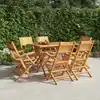 Image de Chaises De Jardin Pliantes Lot De 6 55x61x90cm Bois Massif Teck Vidaxl
