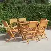 Image de Chaises De Jardin Pliantes Lot De 6 55x62x90cm Bois Massif Teck Vidaxl