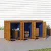 Image de Boîte De Rangement De Jardin 210x87x104 Cm Bois Massif D'acacia Vidaxl