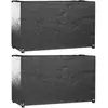 Image de Housses Salon De Jardin 2pcs 8oeillets 125x55x75cm Rectangulaire Vidaxl