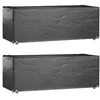 Image de vidaXL Housses salon de jardin 2pcs 8oeillets 192x82x65cm rectangulaire 3155349