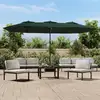 Image de Parasol De Jardin À Double Tête Avec Led Vert 449x265 Cm Vidaxl