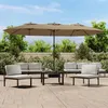 Image de vidaXL Parasol de Jardin à Double Tête avec LED Pare-soleil de Patio Abri de Soleil Parasol de Plage Terrasse Extérieur 362956