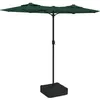 Image de Parasol De Jardin À Double Tête Vert 316x145 Cm Vidaxl