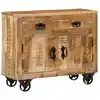Image de Buffet 80x30x65 Cm Bois De Manguier Brut Massif Vidaxl