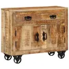Image de vidaXL Buffet 80x30x65 cm bois de manguier brut massif 351689