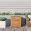 Image de vidaXL Boîte de rangement de jardin et sac 60x50x58cm bois massif teck 363269