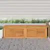 Image de Boîte De Rangement Jardin Et Sac 200x50x55 Cm Bois Massif Teck Vidaxl