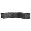 Image de vidaXL Housse de salon de jardin en forme de L 20 oeillets 300x300x70cm 319321