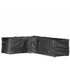Image de vidaXL Housse de salon de jardin en forme de L 16 oeillets 210x260x80cm 319325