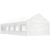Image de Belvédère Avec Toit Blanc 11,15x4,08x3,22 M Polyéthylène Vidaxl