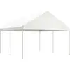 Image de Belvédère Avec Toit Blanc 4,46x4,08x3,22 M Polyéthylène Vidaxl