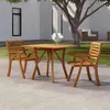 Image de Table De Jardin 85x85x75 Cm Bois D'acacia Solide Vidaxl