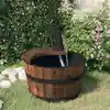 Image de Fontaine À Eau Avec Pompe 28x28x34,5 Cm Bois De Sapin Massif Vidaxl