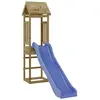 Image de Vidaxl Maisonnette De Jeu Avec Toboggan Bois De Pin Imprégné