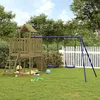 Image de vidaXL Aire de jeux dextérieur bois de pin imprégné ensemble de jeu ensemble de jeu en bois ensemble de terrain de jeu 3155839