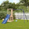Image de vidaXL Aire de jeux dextérieur bois de pin massif ensemble de jeu ensemble de jeu en bois ensemble de terrain de jeu 3155924