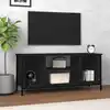 Image de Meuble Tv Noir 102x35x45 Cm Bois D'ingénierie Vidaxl