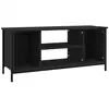 Image de Vidaxl meuble tv noir 102x35x45 cm bois d'ingénierie