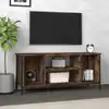 Image de Meuble Tv Chêne Fumé 102x35x45 Cm Bois D'ingénierie Vidaxl