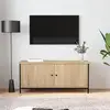 Image de Meuble Tv Avec Portes Chêne Sonoma 102x35x45 Cm Bois Ingénierie Vidaxl