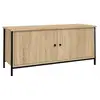Image de Vidaxl meuble tv avec portes chêne sonoma 102x35x45 cm bois ingénierie