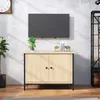 Image de vidaXL Meuble TV avec portes chêne sonoma 60x35x45cm bois dingénierie 826296