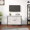 Image de vidaXL Meuble TV avec portes sonoma gris 60x35x45 cm bois dingénierie 826298